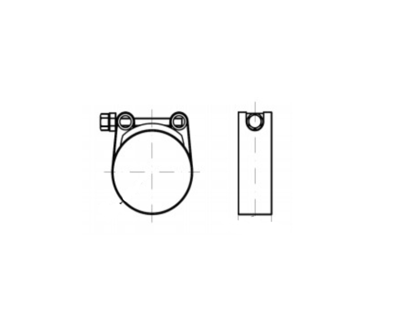 Clamp DIN 3017-C M40-43/18 W1 креслення