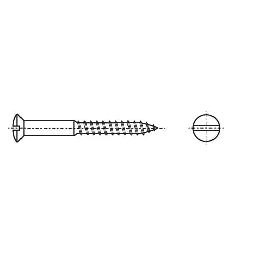 Schraube DIN 96 d3x20 Messing креслення
