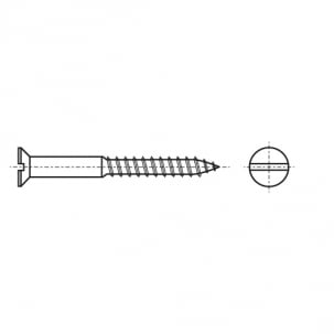 Schraube DIN 97 d6x20 Messing креслення
