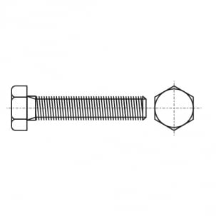 Bolzen DIN 933 M16x30 8,8 Zink жовтиUnd креслення