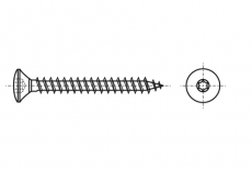 ART 9046 Шуруп з напівпотайною головкою під torx - Інтернет-магазин Dinmark