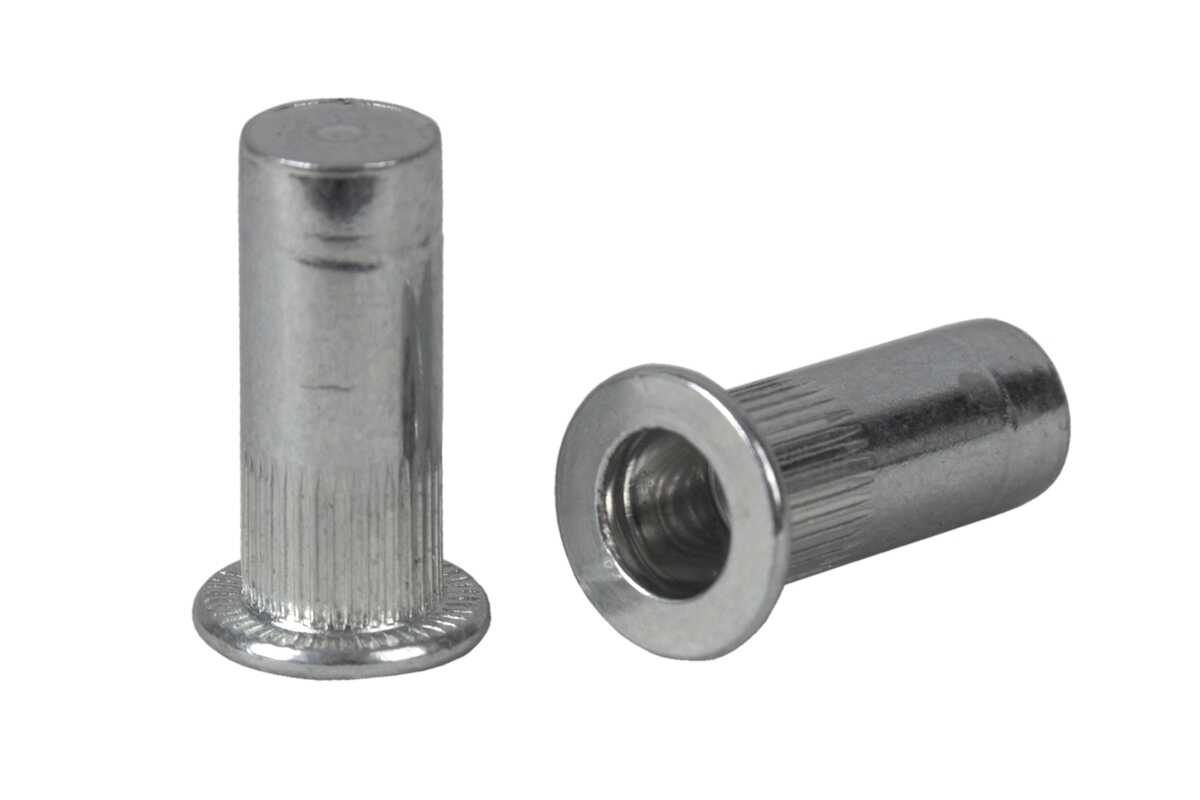 AN 324 zinc Rivet nut with flange corrugated tight