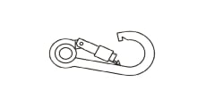 https://dinmark.com.ua/images/ART 8005 Карабін пожежний з кільцем і муфтою - Інтернет-магазин Dinmark