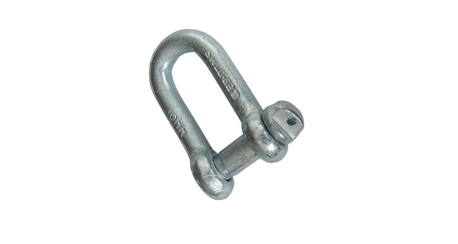 DIN 82101 A цинк Скоба пряма такелажна