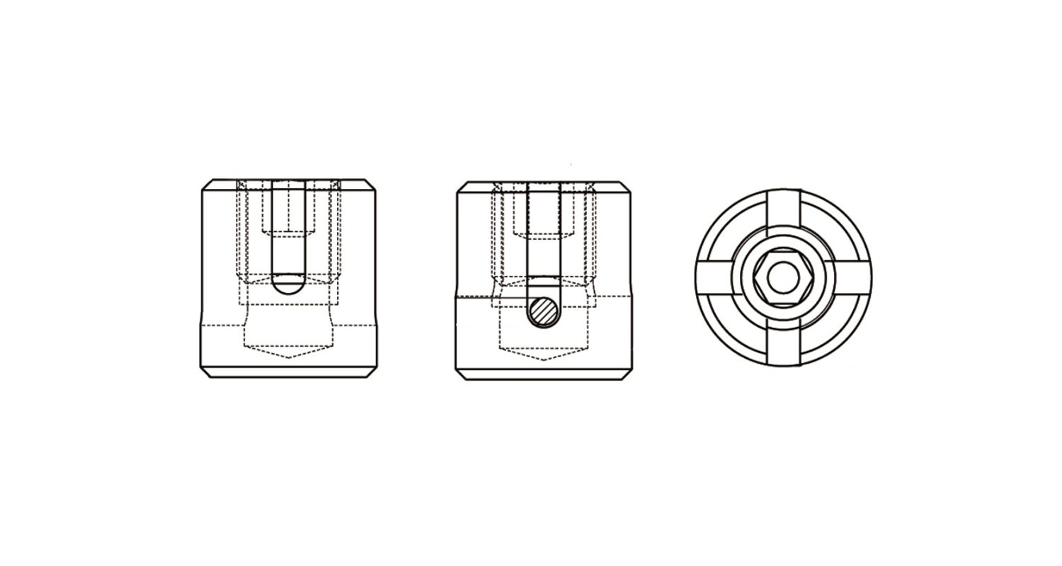 ART 8424 A4 Clip for cable cross креслення