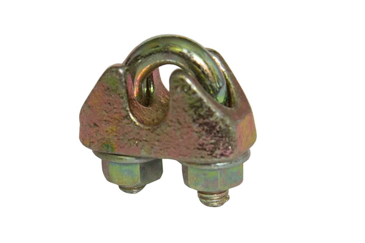DIN 1142 zinc yellow Clamp with two nuts