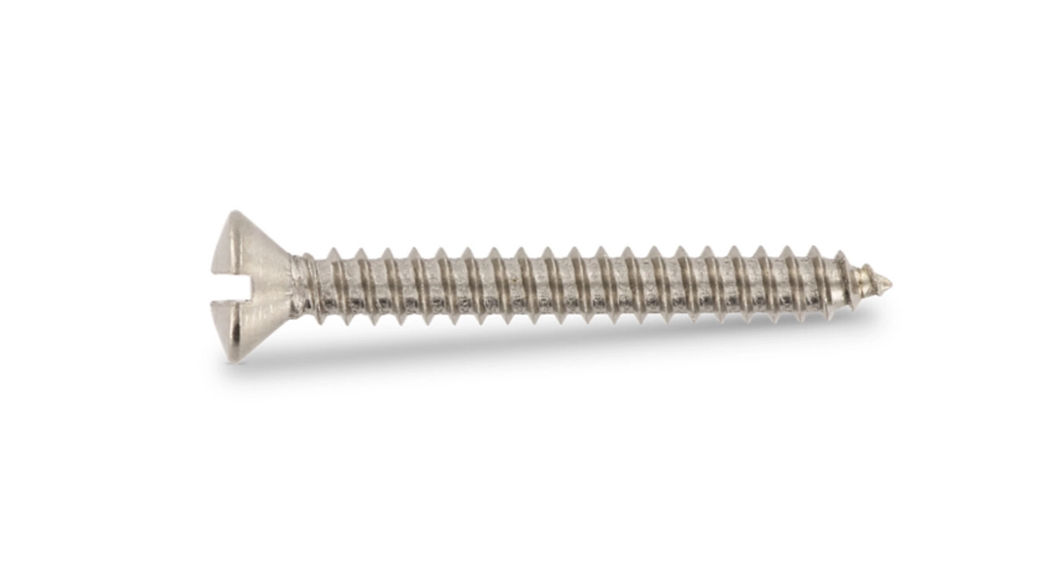 DIN 7973 A2 Self-tapping screw with semi-countersunk head and straight slot креслення