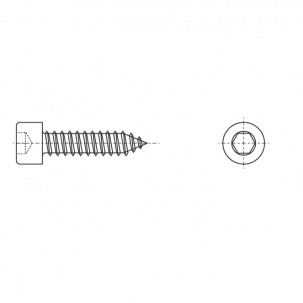 ART 9051 A4 Саморіз з циліндричною головкою під torx