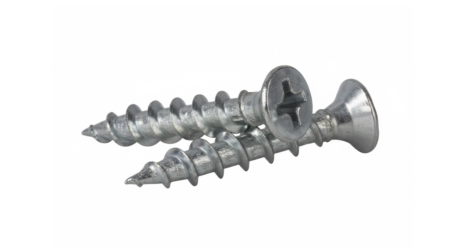 AN 210 zinc Self-tapping screw for windows with a secret head