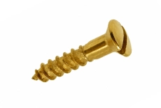 DIN 95 brass Screw with semi-countersunk head and straight slot