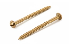 DIN 96 латунь Шуруп с полукруглой головкой и прямым шлицем