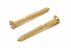 DIN 97 brass Screw with countersunk head and straight slot