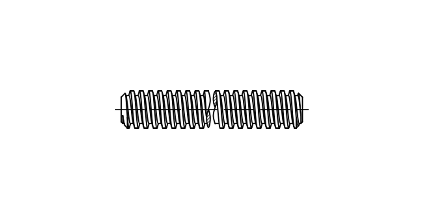 Stecknadel DIN 975 Tr32x6x1000 trapezförmig Carving die linke креслення