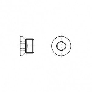 Stecker DIN 908 G 2 Zink креслення