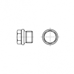 Stecker DIN 910 M27x2 Zink креслення