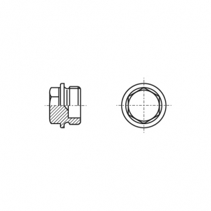 Stecker DIN 7604-A M22x1,5 A4 креслення