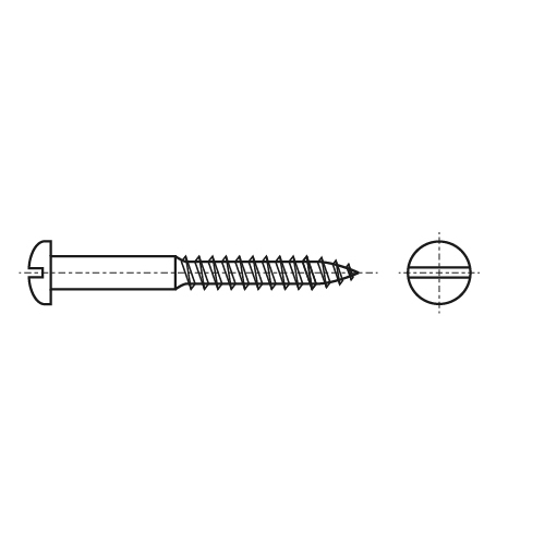 Schraube DIN 95 d3,5x25 Zink креслення