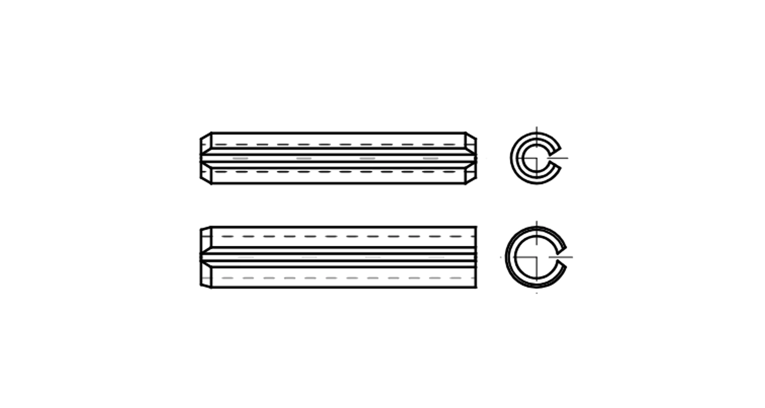 Stift DIN 7346 d5x24 креслення