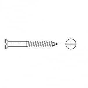 Schraube DIN 97 d2x16 Zink креслення