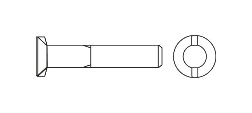 Bolzen DIN 11014 M12x40 10.9 креслення