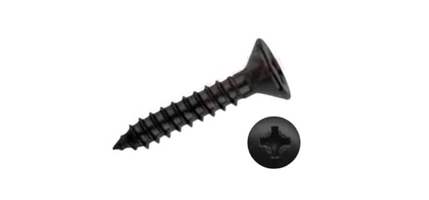 Selbstschneidend DIN 7982-C d3,9x16 Zink Schwarz PH2