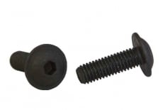 ISO 7380-2 10.9 Zink Taschentuch schwarz Schraube mit Halbrundkopf und Innensechskant