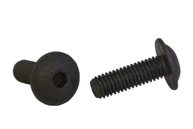 Bolzen ISO 7380-2 M6x25 10,9 Zink Zinkschal Schwarz