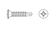 DIN 7504 Q Self-tapping screw with semi-hollow head and drill PH - Інтернет-магазин Dinmark