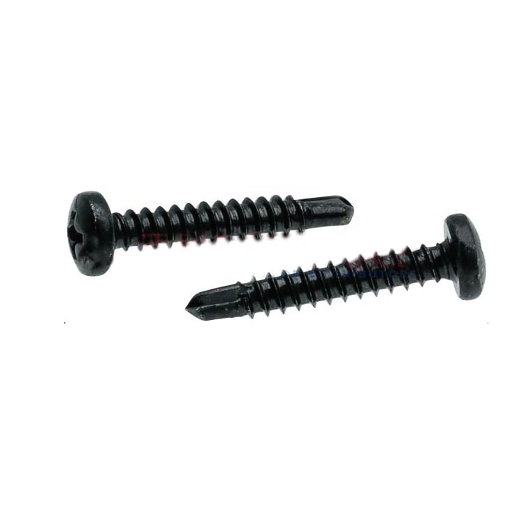 Selbstschneidend DIN 7504-M d4,8x19 Zink Schwarz PH2