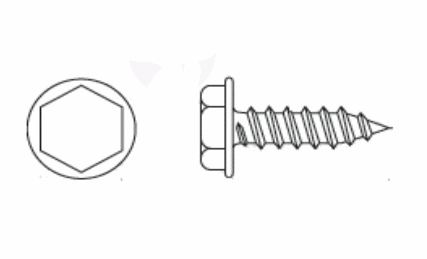 Selbstschneidend DIN 6928-C d6,3x38 Zink креслення