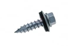 ART 7504-17s цинк Саморез Timberfast с шестигранной головкой и пресшайбой EPDM
