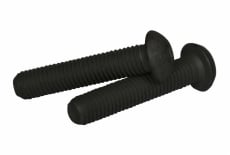 ISO 7380-1 10.9 Zink Taschentuch schwarz Bolzen mit Halbrundkopf und Innensechskant