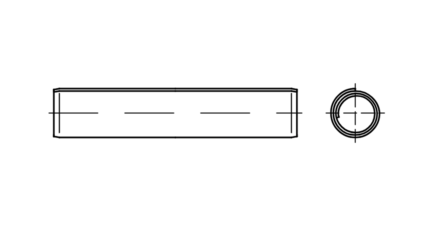 Stift DIN 7344 d2x12 креслення