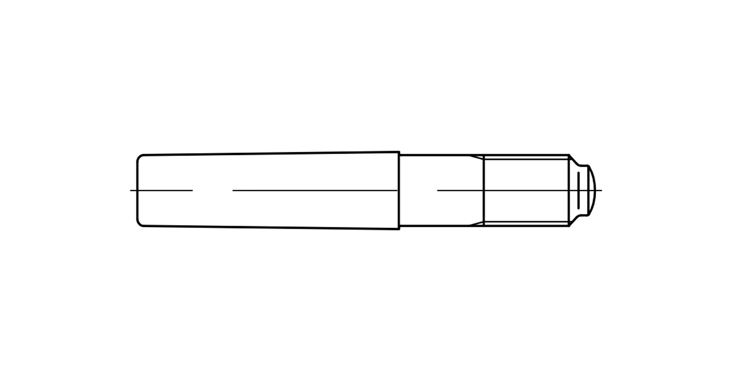 Stift DIN 7977 d10x50 креслення
