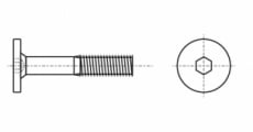 ART 1317-A flat head hex Screw - Інтернет-магазин Dinmark