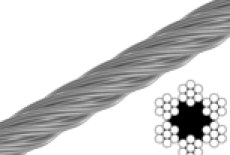 Seil DIN 3055 d2 6х7+1FC А4 (L=250)