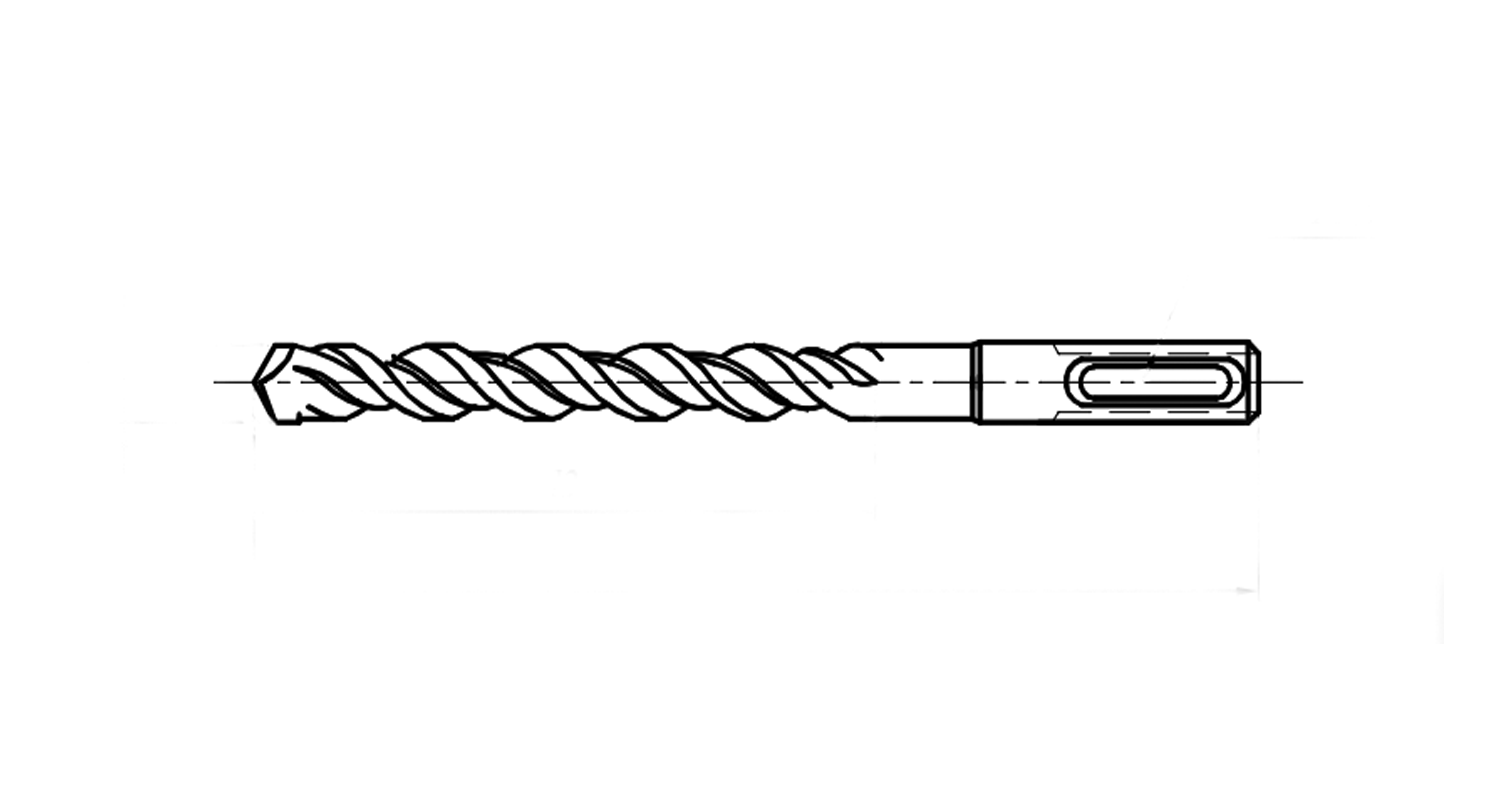 Bohrer AN 285-SDS-PLUS d14x260 креслення