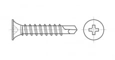 DIN 7504-WM self-tapping Screw with countersunk head and drill - Інтернет-магазин Dinmark