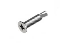 DIN 7504-Wr zinc self-tapping Screw with countersunk head and window drill with notches