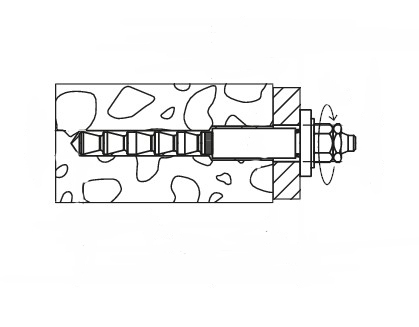 AnkerAn Stecknadel für диAnмUndчних AnванUndжень Highbond FHB-A dyn 12 x 100/50 V FISCHER креслення