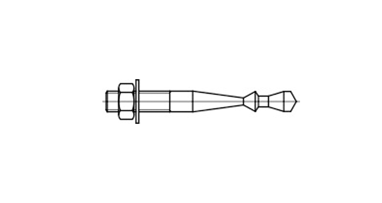 Анкерна шпилька Highbond FHB II-A S 1.4529 FISCHER креслення