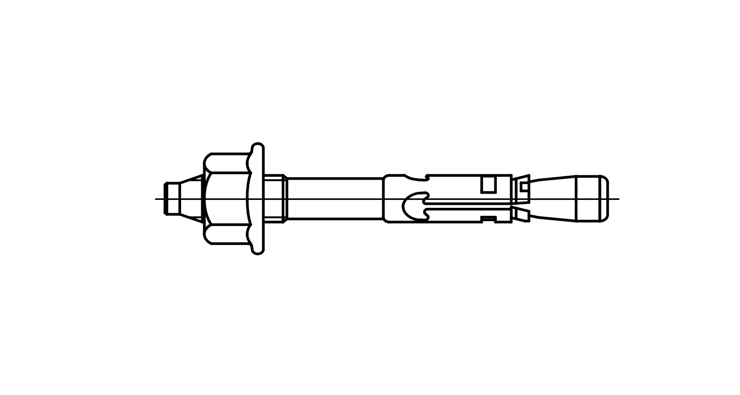 Spitze Anker FNAII M 6x30 M6 / 5 FISCHER креслення