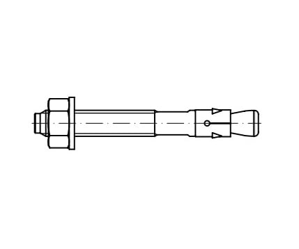 AnkerниUnd Bolzen FBNII 10 / 30 Zink  FISCHER креслення