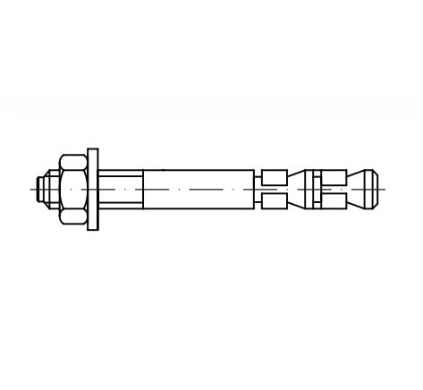 Anchor bolt EXA 12/ 35 (12x136) Fischer креслення