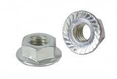 Nut DIN 6923 M12 6 zinc jagged - Інтернет-магазин Dinmark