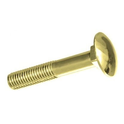 DIN 603 8,8 zinc yellow Bolt with semicircular head and square headrest