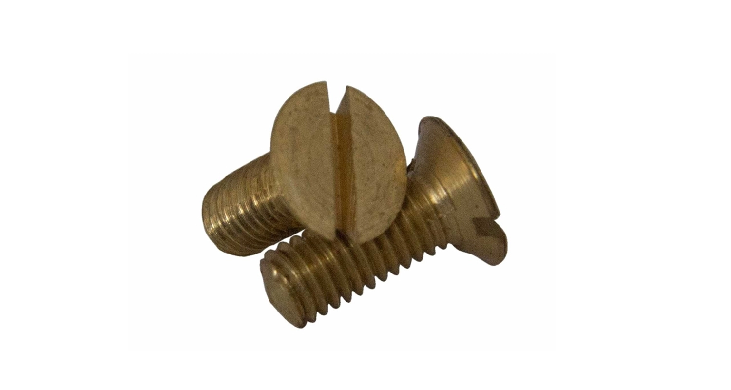 Screw DIN 963 M6x20 brass