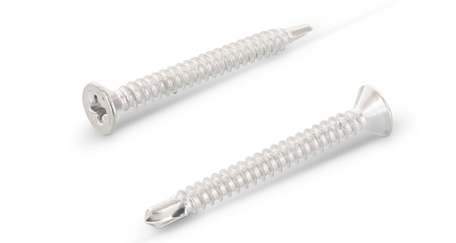 DIN 7504 O A4 Self-tapping screw with countersunk head and drill bit PZ