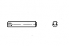 DIN 916 Гвинт установочний з внутрішнім конусом сталевий, дрібний крок - Інтернет-магазин Dinmark