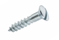 DIN 95 zinc Screw with semi-countersunk head and straight slot